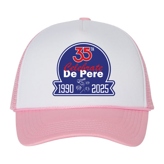 Celebrate De Pere 35th Anniversary Vintage Foam Trucker Hat