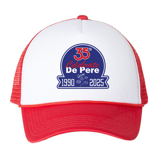 Celebrate De Pere 35th Anniversary Vintage Foam Trucker Hat