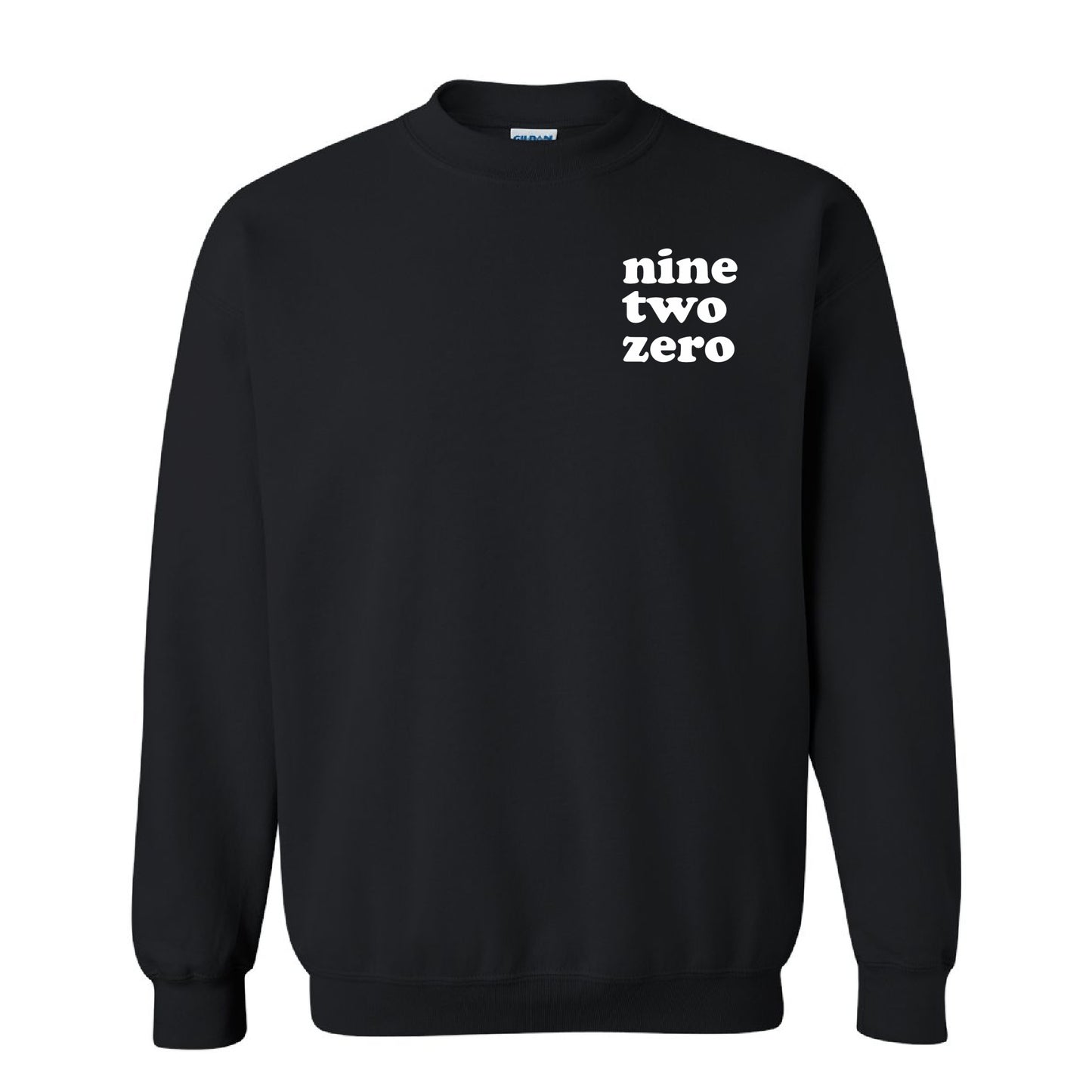 Black Custom Area Code Crewneck Sweatshirt - 3D Puff Lettering