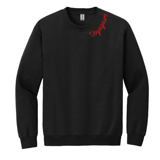 Voyageurs Crewneck Sweatshirt – Chainstitch Collar Design