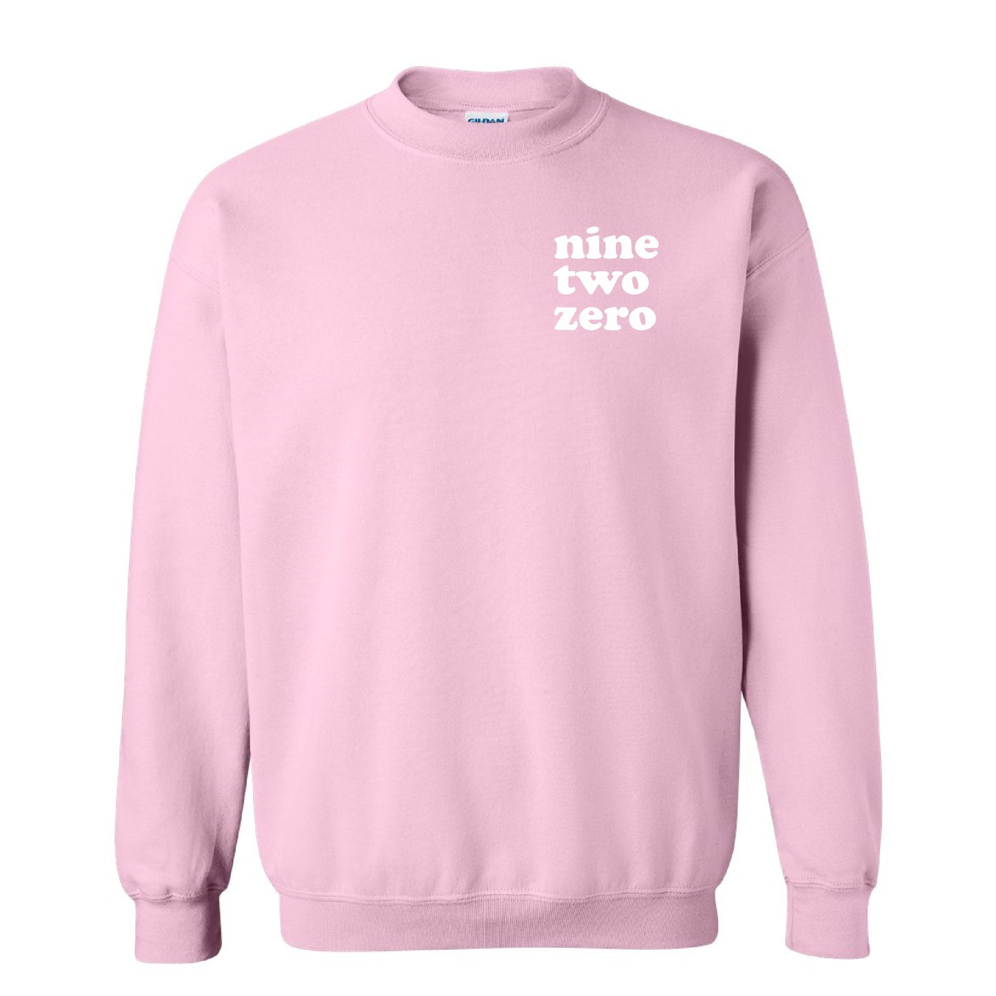 Pink Custom Area Code Crewneck Sweatshirt - 3D Puff Lettering