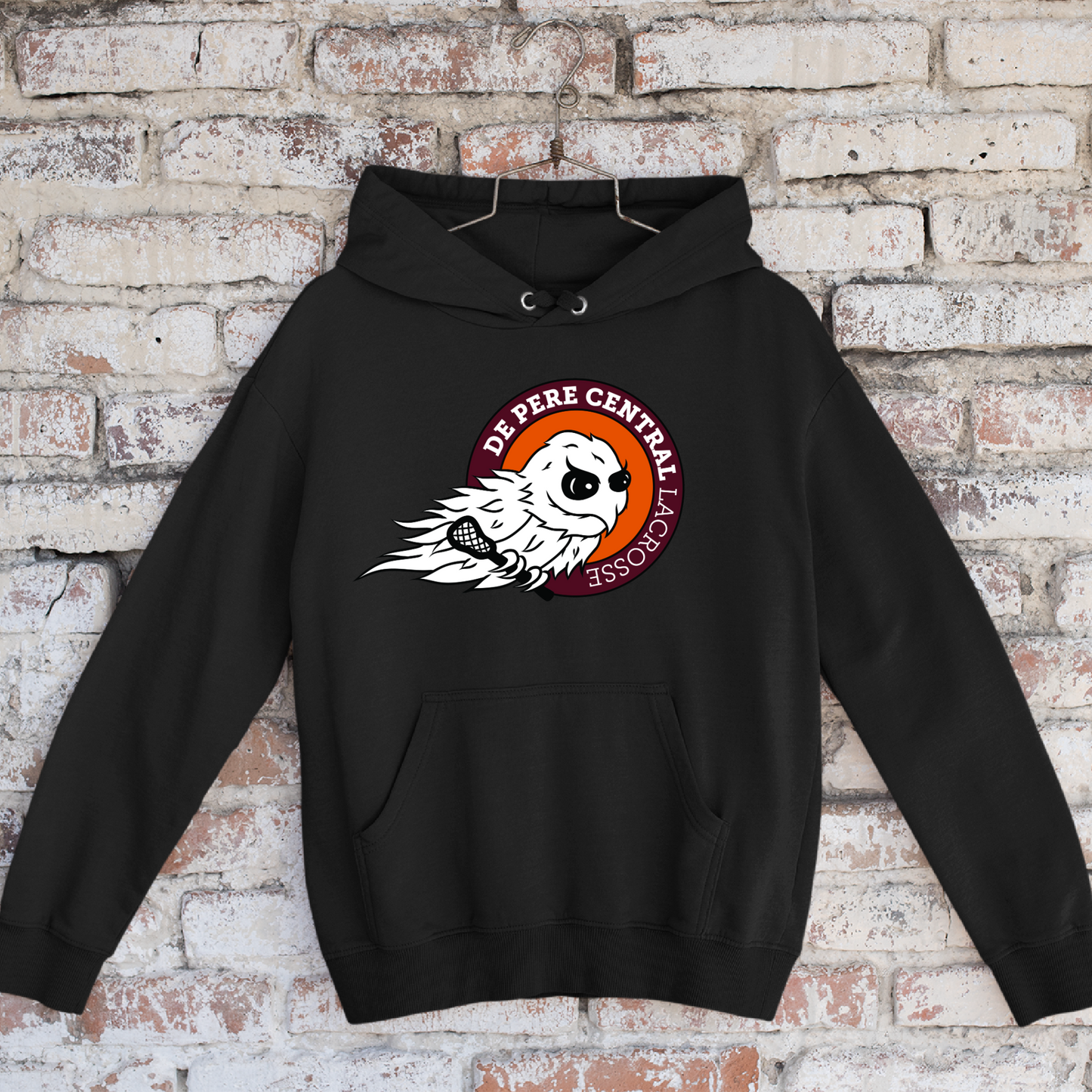 De Pere Ghostbirds Logo - Black Tee, Long Sleeve Tee, Crewneck, or Hoodie