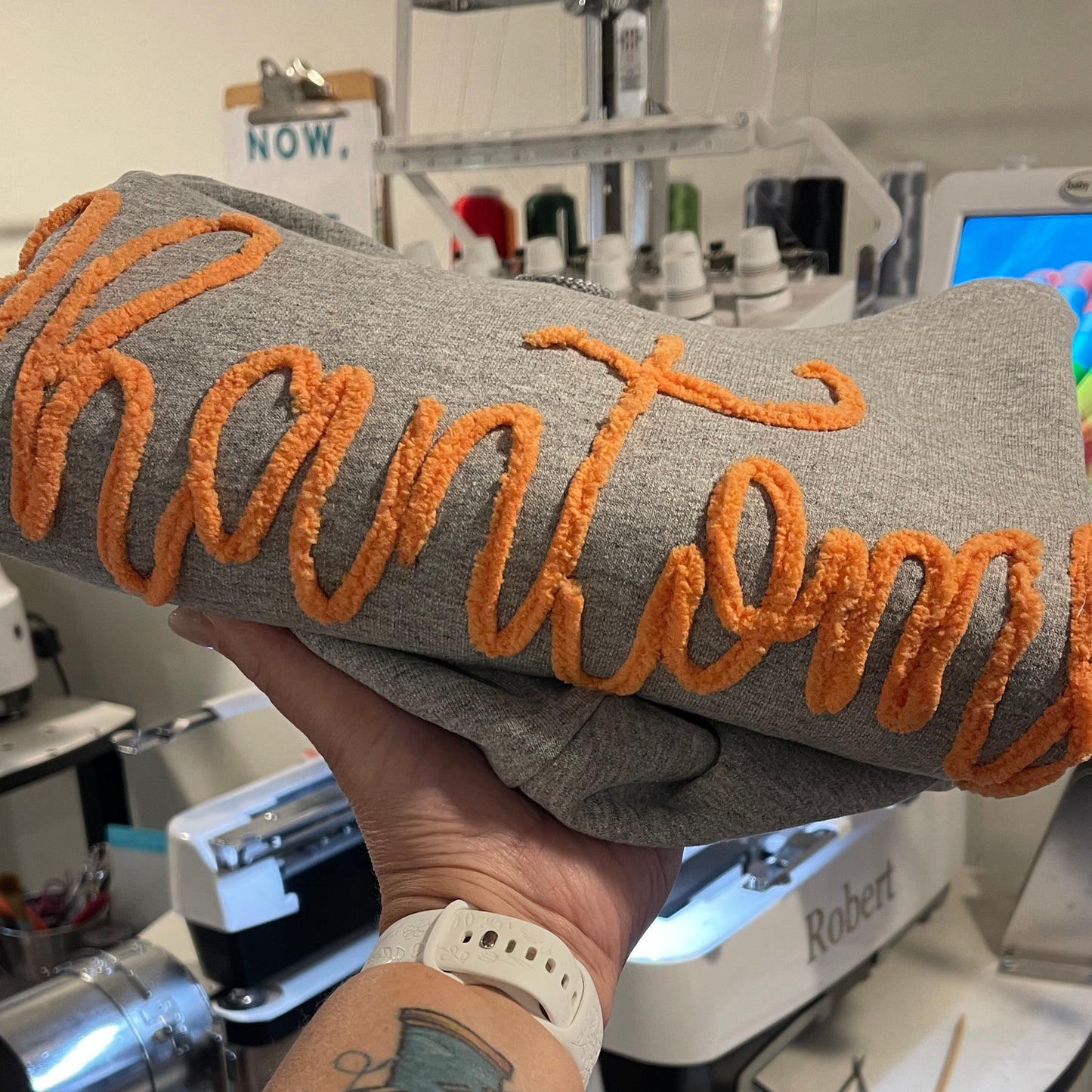 Custom Crewneck - Chenille Embroidery - Your Team, Your colors