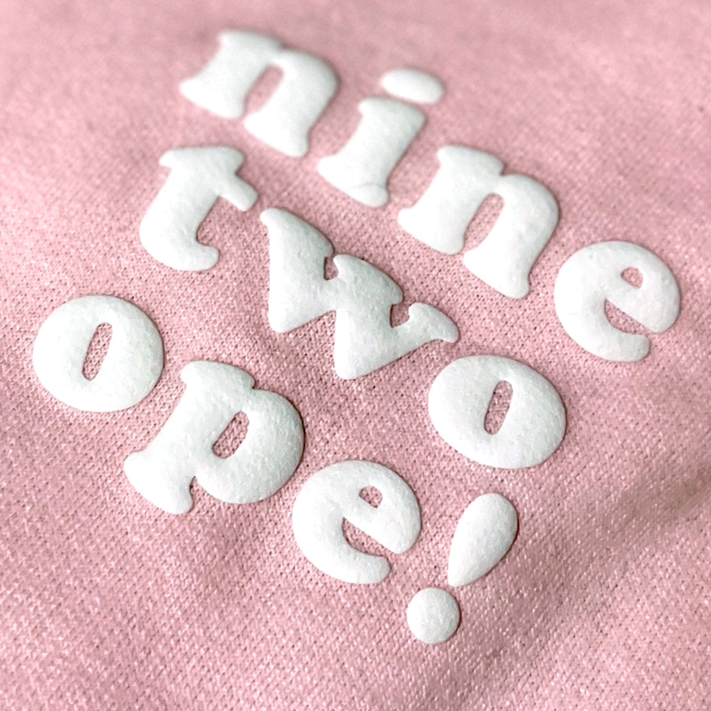 Heather Slate Gray "nine two ope!" Area Code Crewneck Sweatshirt - 3D Puff Lettering