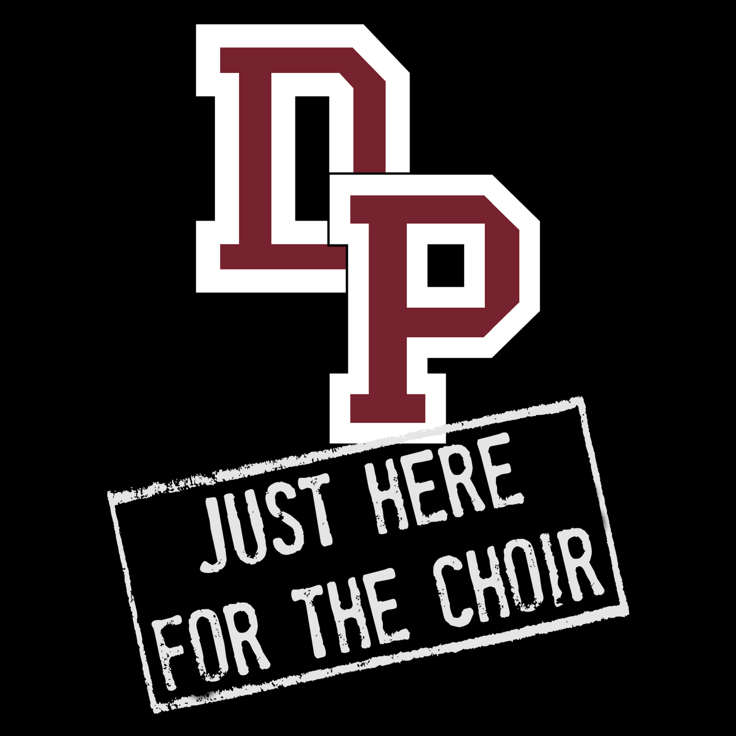 De Pere Redbirds Choir Design - Black Tee, Crewneck, or Hoodie
