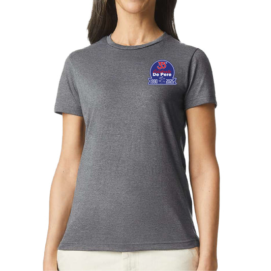 Celebrate De Pere 35th Anniversary Ladies T-Shirt – Heather Gray or Light Blue