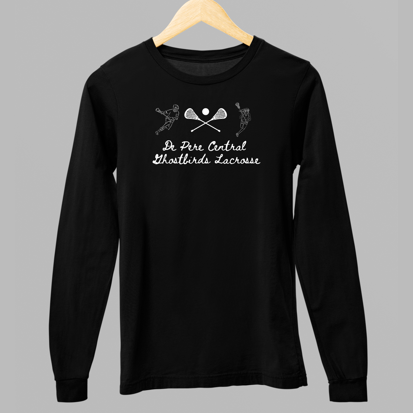 De Pere Ghostbirds Players Graphic - Black Tee, Long Sleeve Tee, Crewneck, or Hoodie