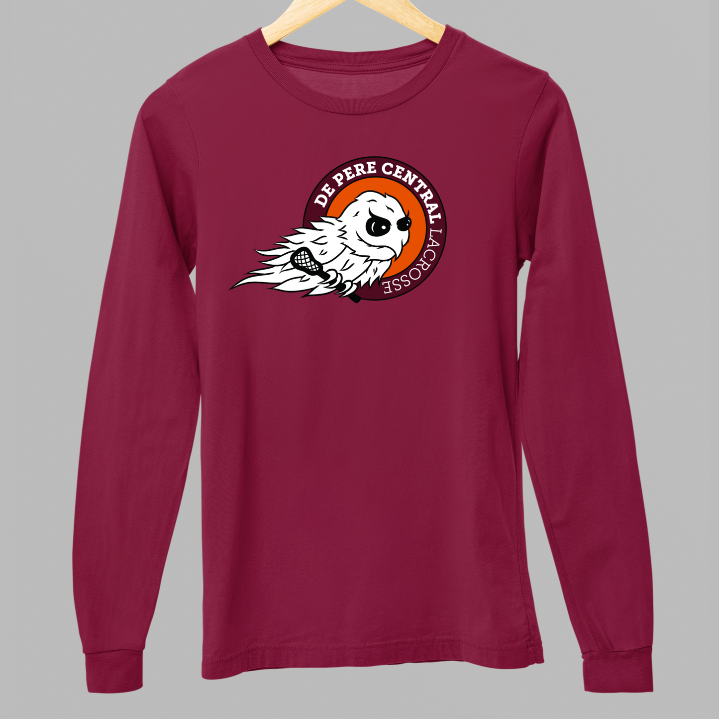 De Pere Ghostbirds Logo - Cardinal Tee, Long Sleeve Tee, Crewneck, or Hoodie