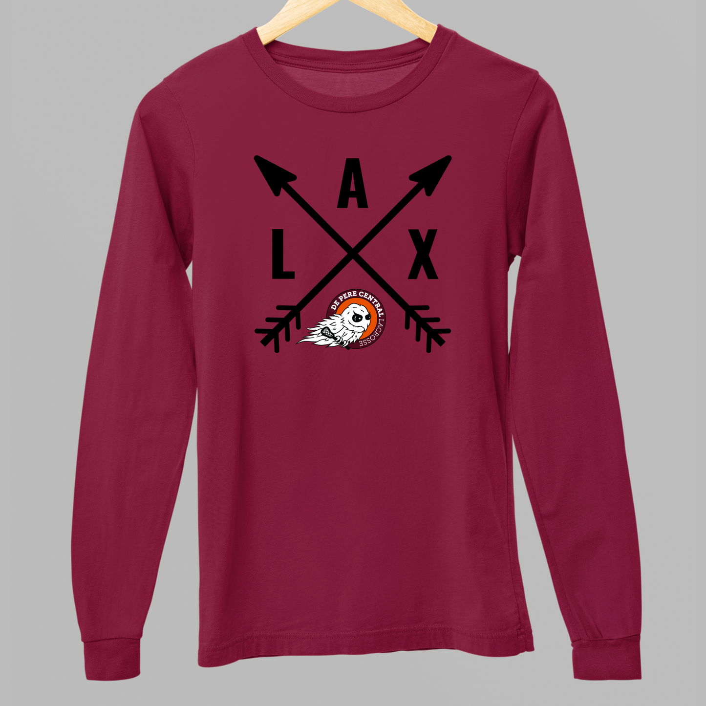 De Pere Ghostbirds Arrows Graphic - Cardinal Tee, Long Sleeve Tee, Crewneck, or Hoodie