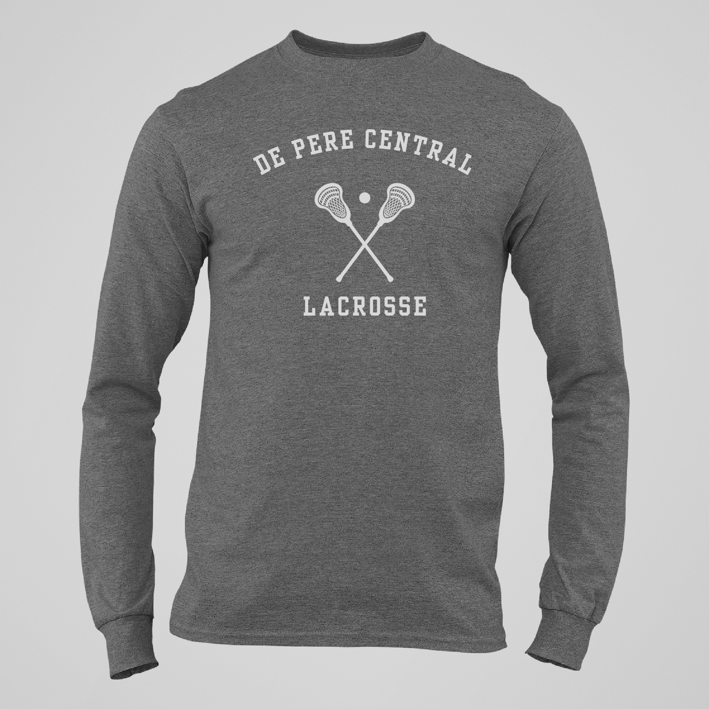 De Pere Ghostbirds Collegiate Graphic - Dark Heather Tee, Long Sleeve Tee, Crewneck, or Hoodie