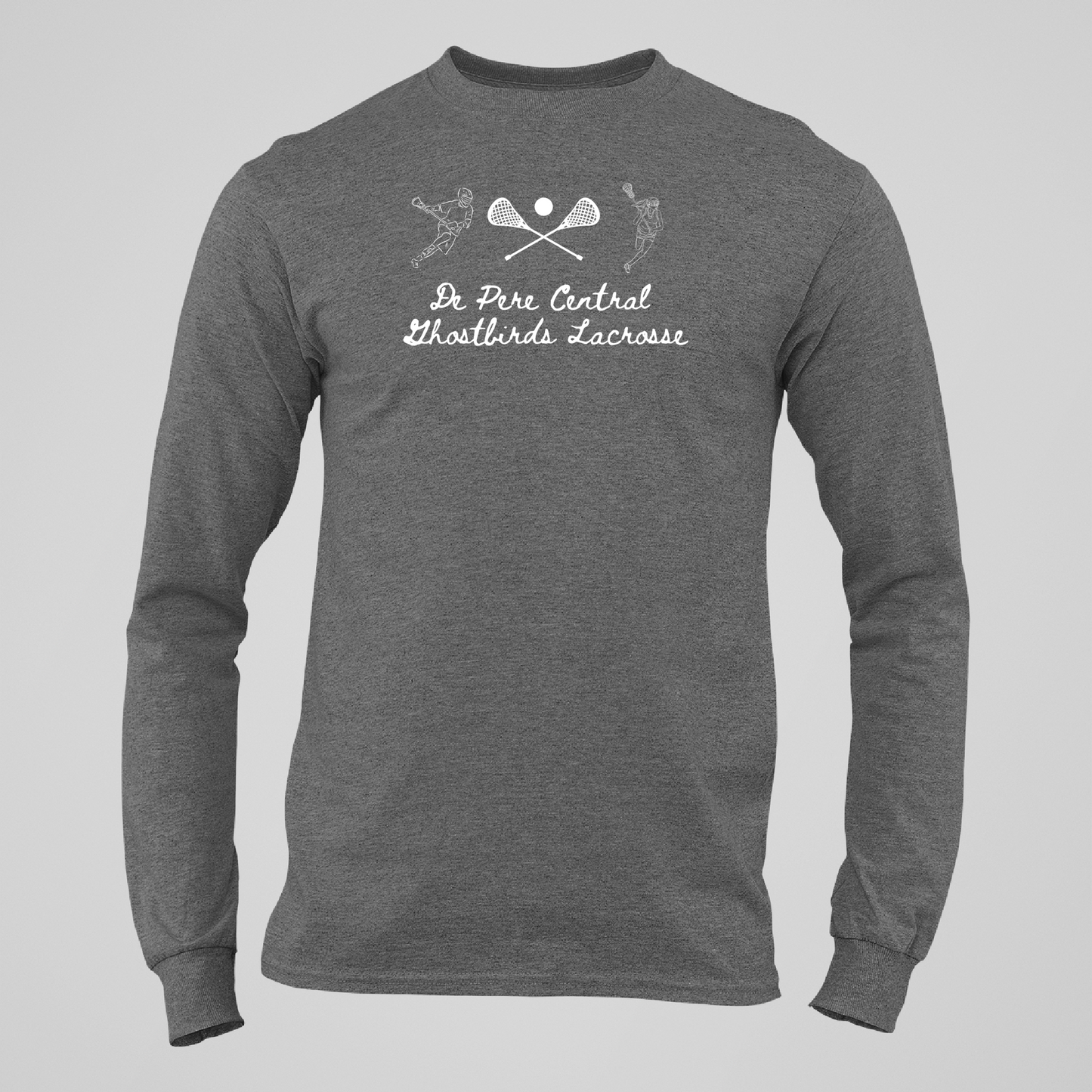 De Pere Ghostbirds Players Graphic - Dark Heather Tee, Long Sleeve Tee, Crewneck, or Hoodie