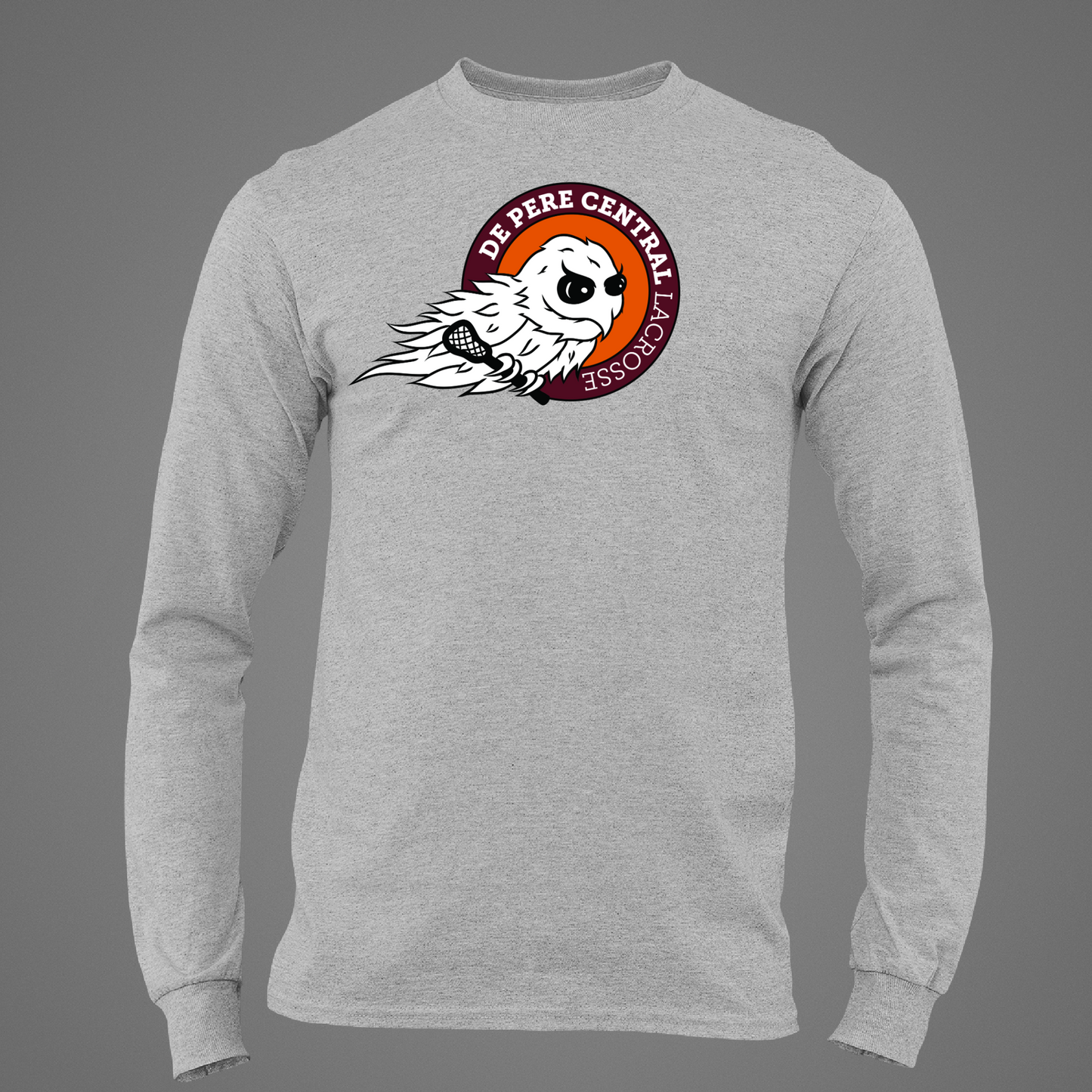 De Pere Ghostbirds Logo - Heather Tee, Long Sleeve Tee, Crewneck, or Hoodie