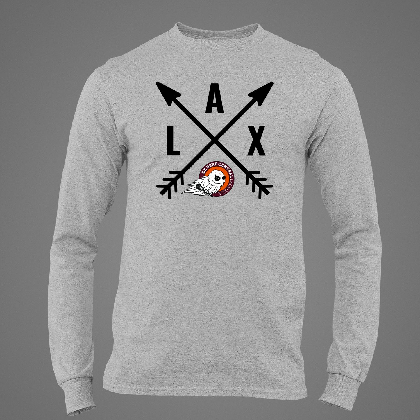 De Pere Ghostbirds Arrows Graphic - Heather Tee, Long Sleeve Tee, Crewneck, or Hoodie