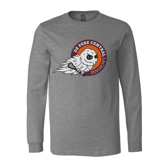 De Pere Central Lacrosse - Long Sleeve Tee - Ghostbirds Logo