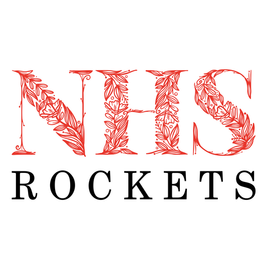 Neenah Rockets Floral - White Tee, Crewneck, or Hoodie