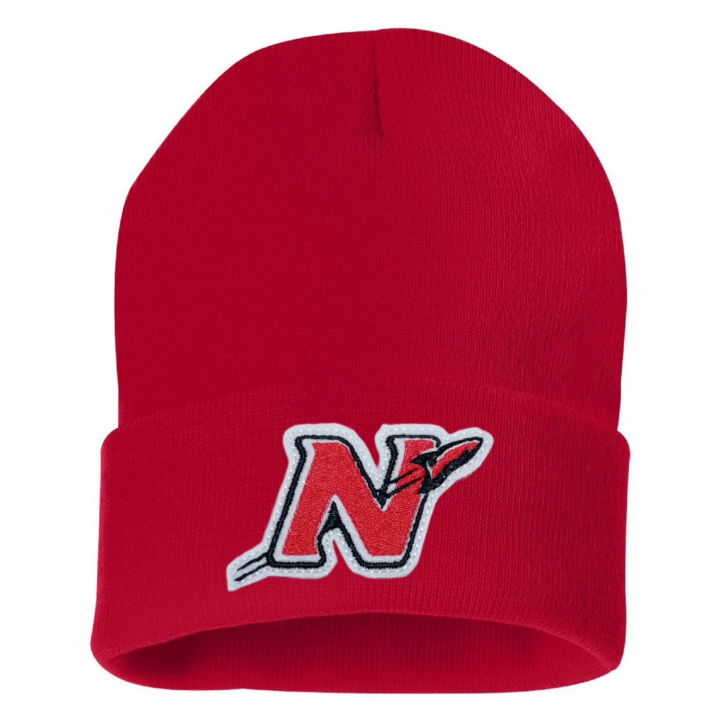 Red Beanie - Neenah Rockets Patch
