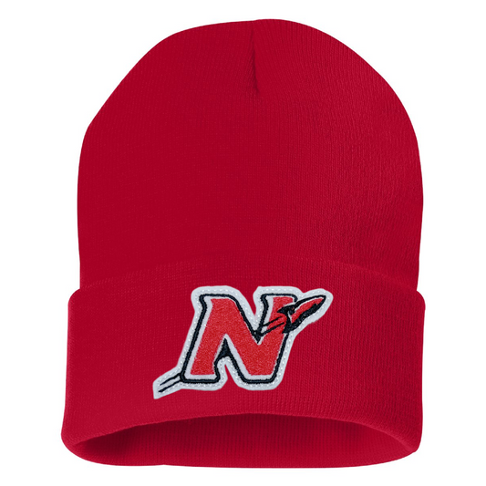Red Beanie - Neenah Rockets Patch
