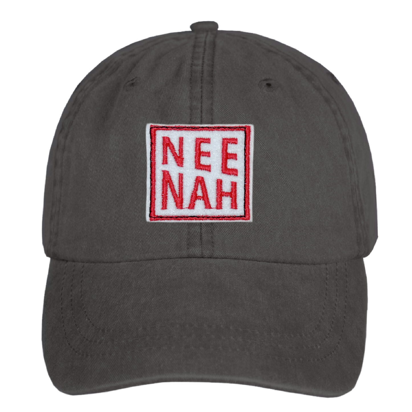 Black Dad Hat - Neenah Square Patch