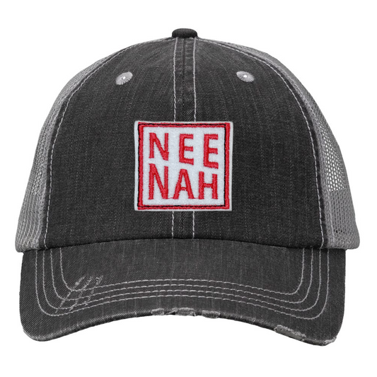Distressed Trucker Hat - Neenah Square Patch