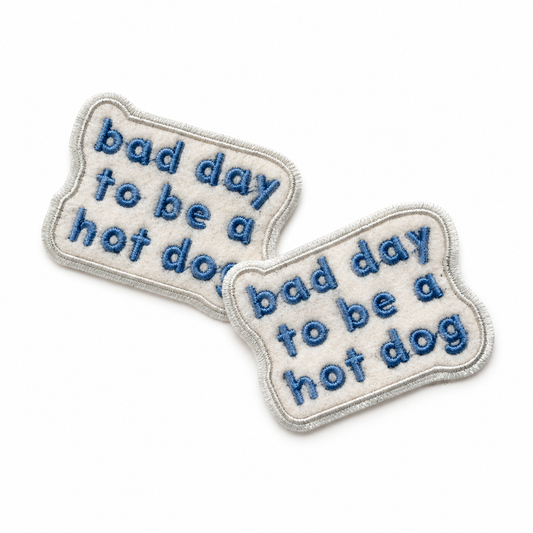 Iron-On Patch - bad day to be a hot dog
