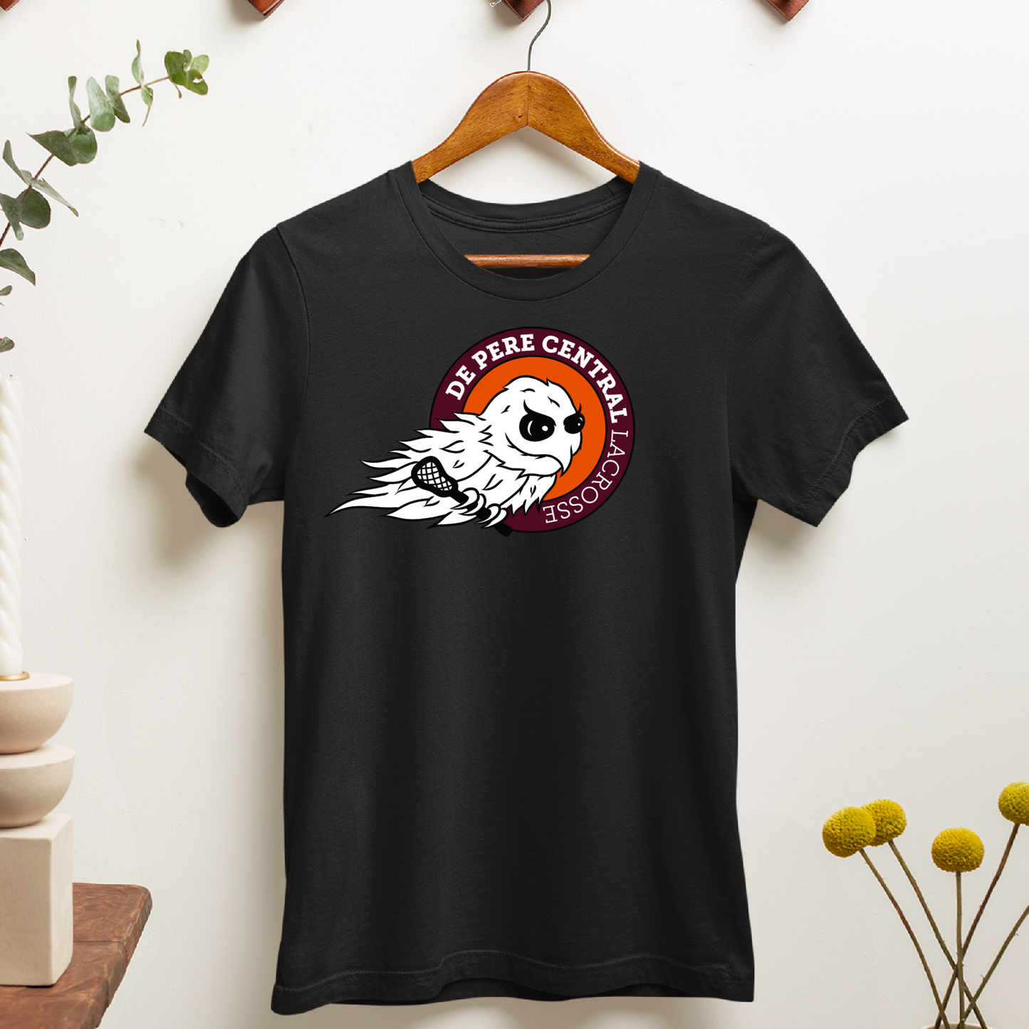 De Pere Ghostbirds Logo - Black Tee, Long Sleeve Tee, Crewneck, or Hoodie