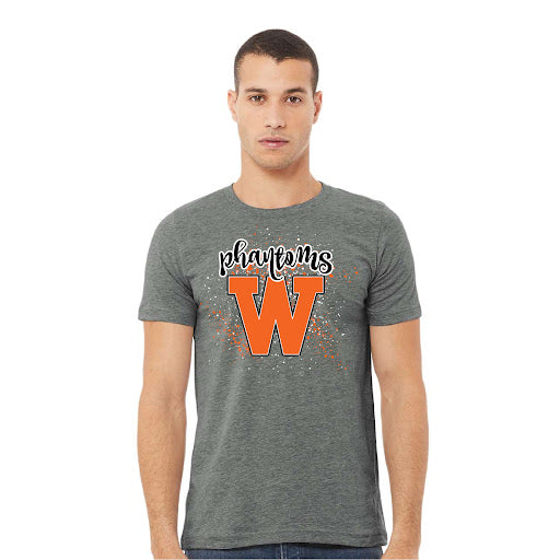 West De Pere Phantoms Splatter Unisex Soft T-shirt