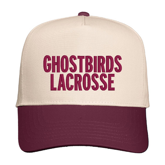 GHOSTBIRDS LACROSSE Cardinal & Natural Two Tone Snapback Hat