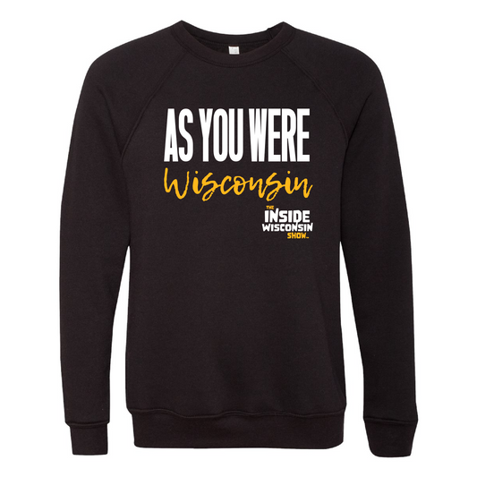 Black Crewneck Sweatshirt - As You Were Wisconsin