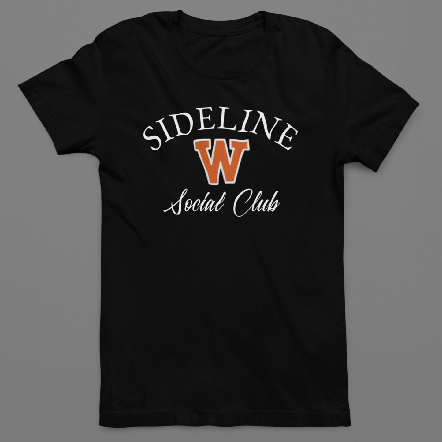 West De Pere Schools "Sideline Social Club" Black Tee Shirt