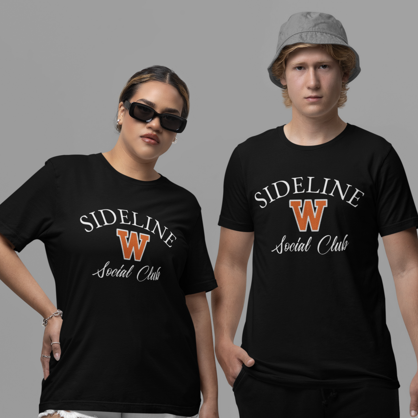 West De Pere Schools "Sideline Social Club" Black Tee Shirt