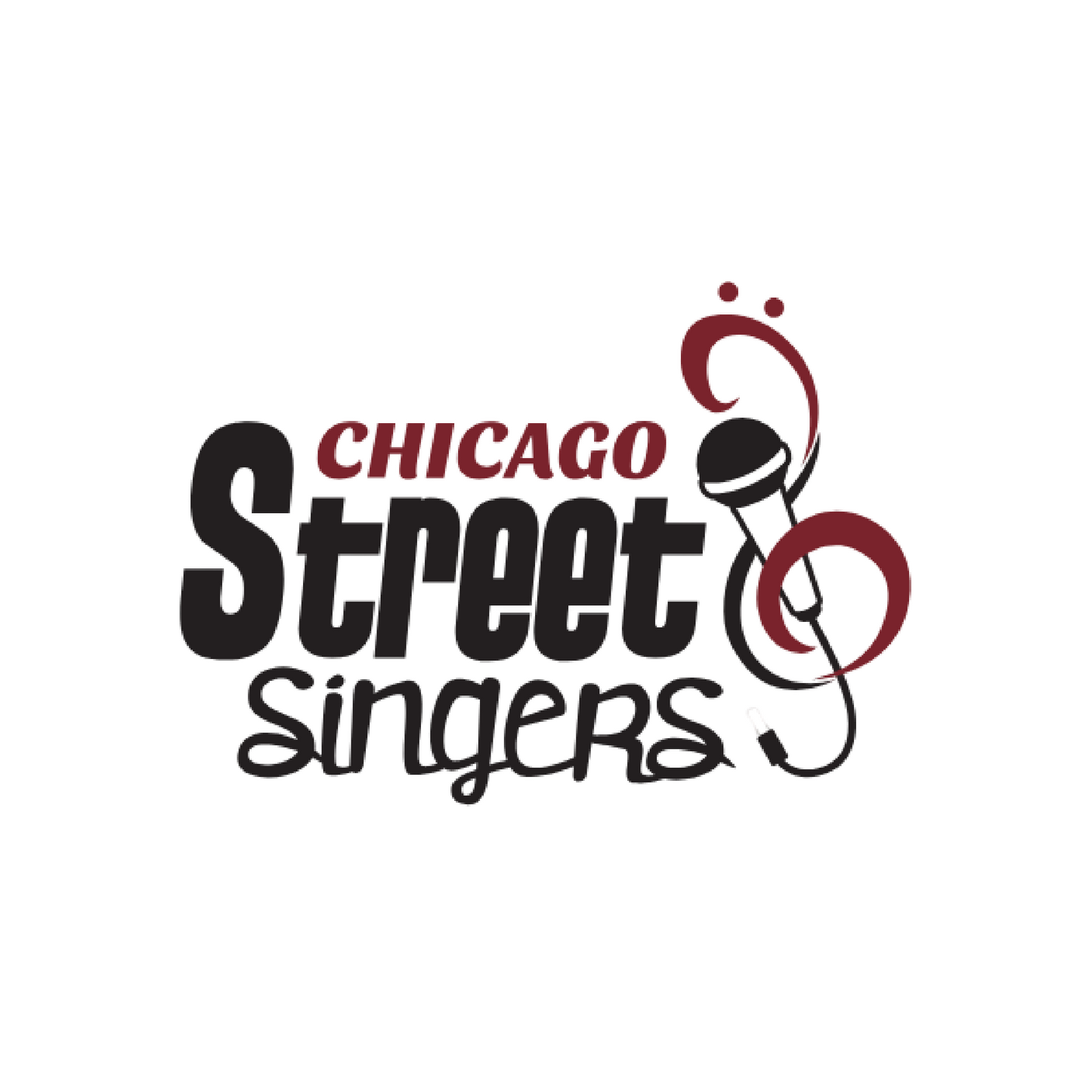 De Pere Chicago Street Singers Minimalist Design - White Tee, Crewneck, or Hoodie