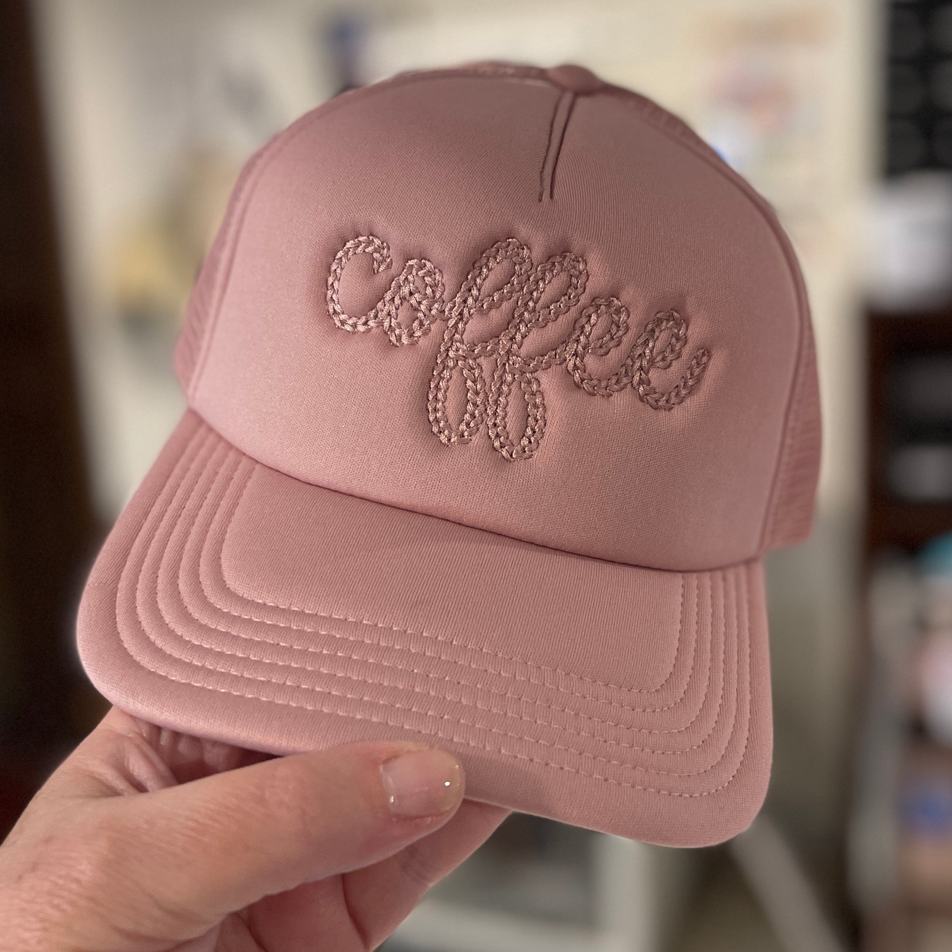 Baseball Cap Cute Girl Trucker Hats Dusty Rose Pink Trucker Hat