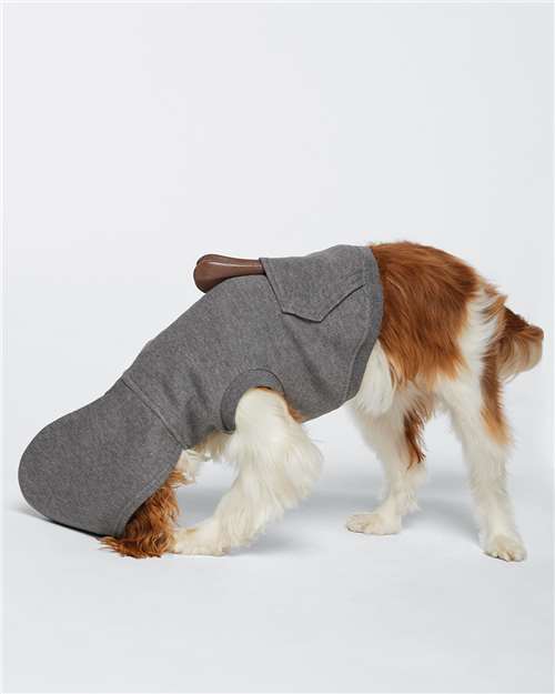 Gray Custom Dog Hoodie – Personalized Pet Sweatshirt with Name