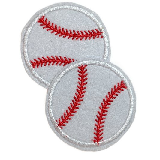 Iron-On Patch - 2 inch baseballs