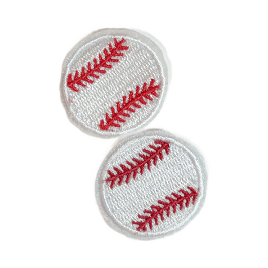 Iron-On Patch - 1 inch baseballs