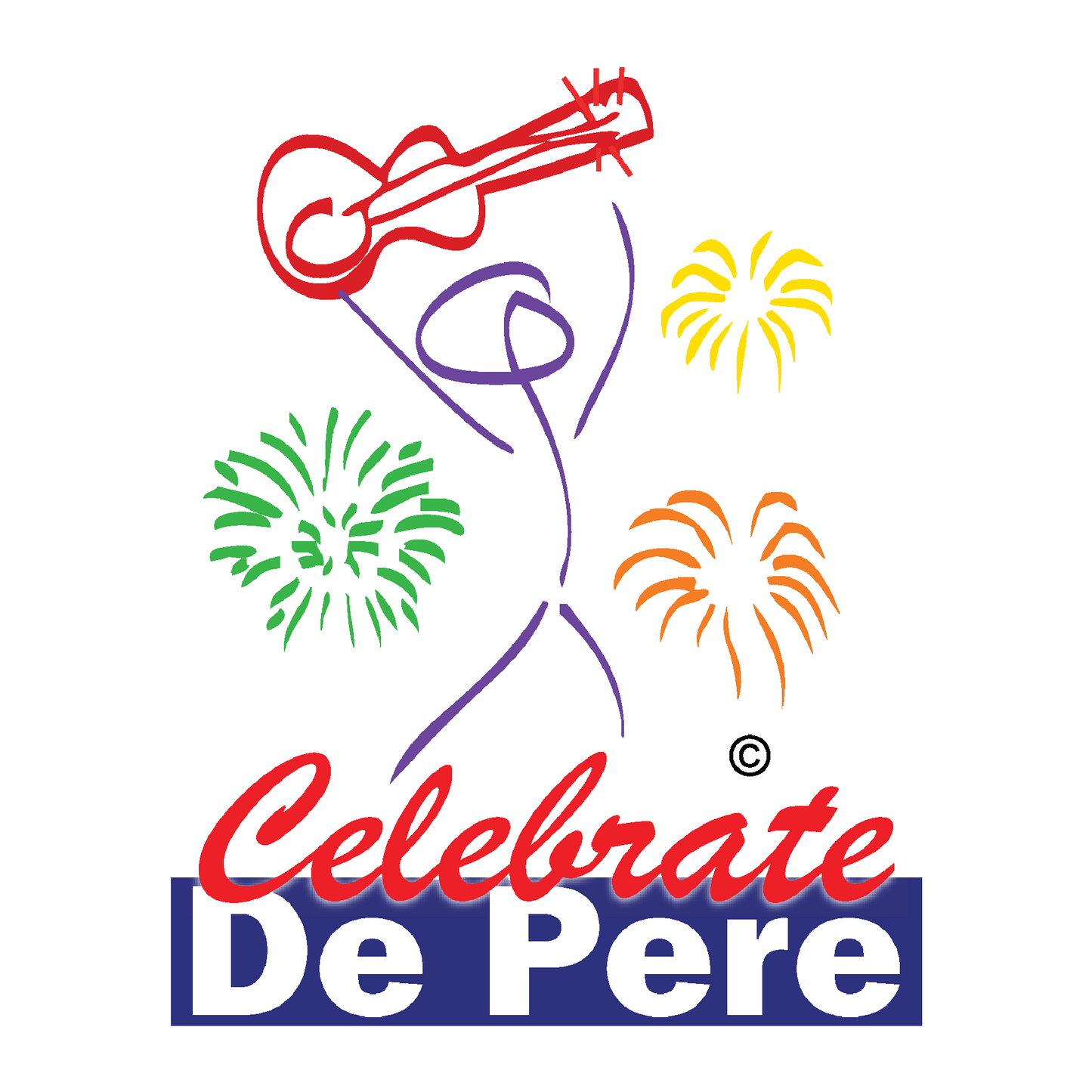 Celebrate De Pere- White Tee, Crewneck, or Hoodie