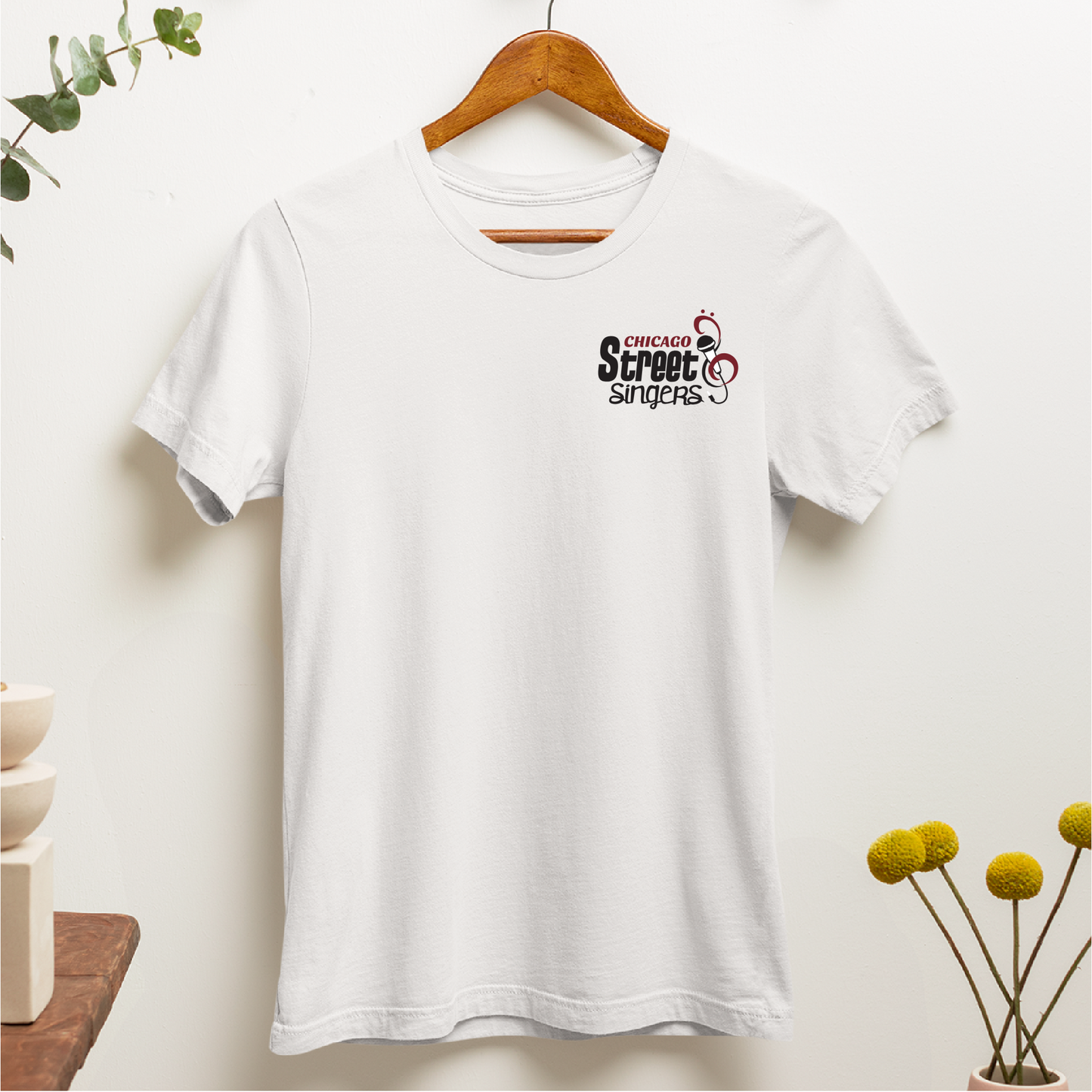 De Pere Chicago Street Singers Minimalist Design - White Tee, Crewneck, or Hoodie