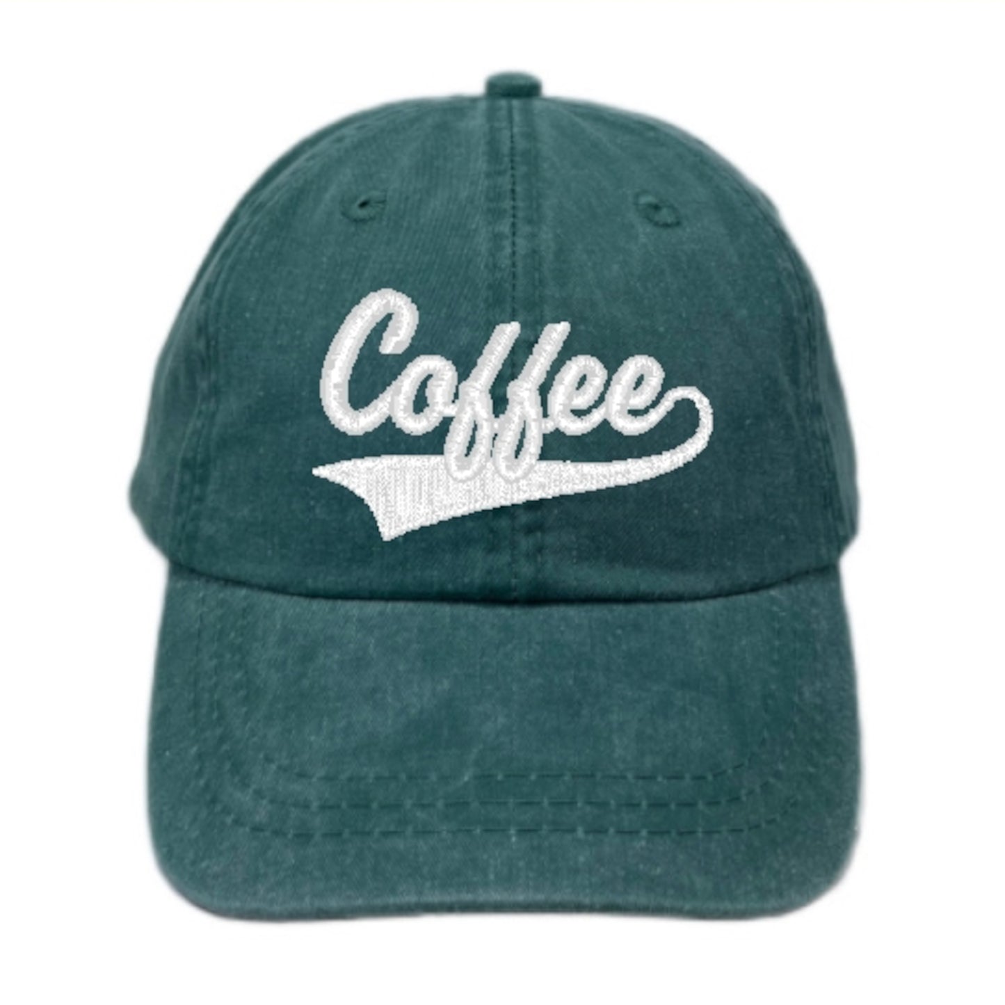 Team Coffee Dad Hat, Baseball Cap, Athletic Font