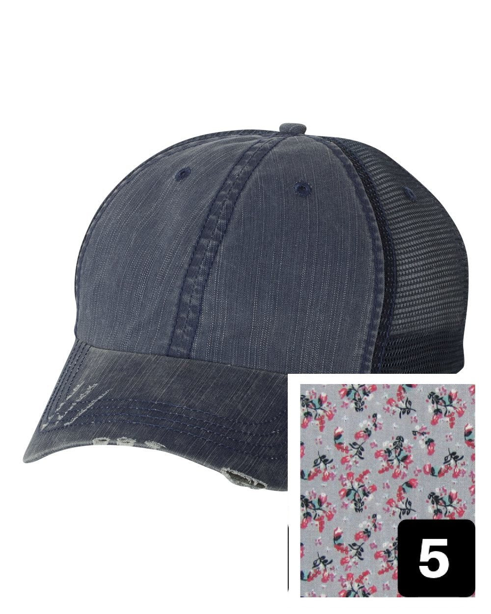 Pennsylvania Hat - Distressed Ponytail or Messy Bun Hat  - Many Fabric Choices