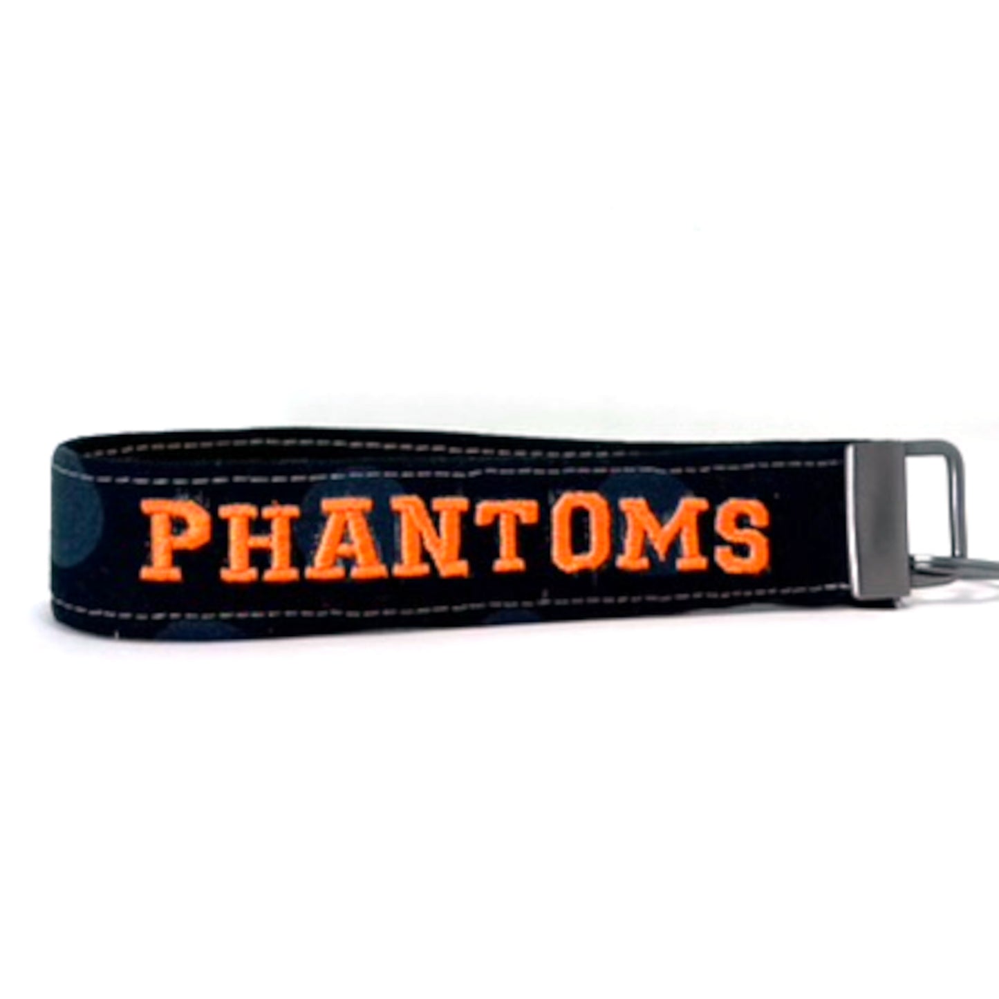 West De Pere Phantoms Wristlet Keychain | Fabric Key Fob | Embroidered Gift