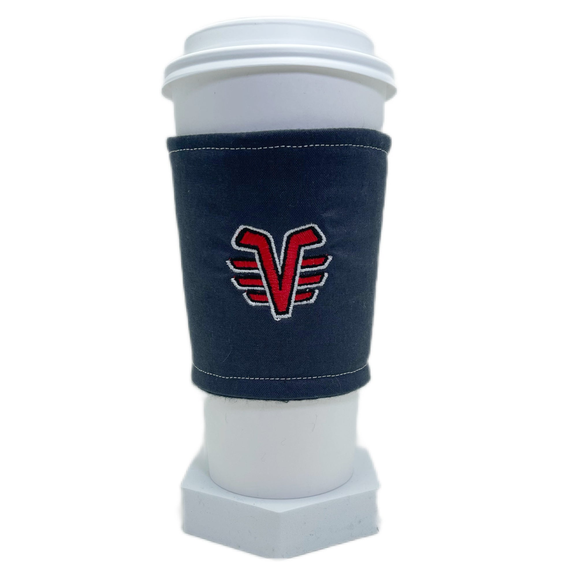 De Pere Voyageur Hockey Coffee Cuff, Iced Drink Cozy