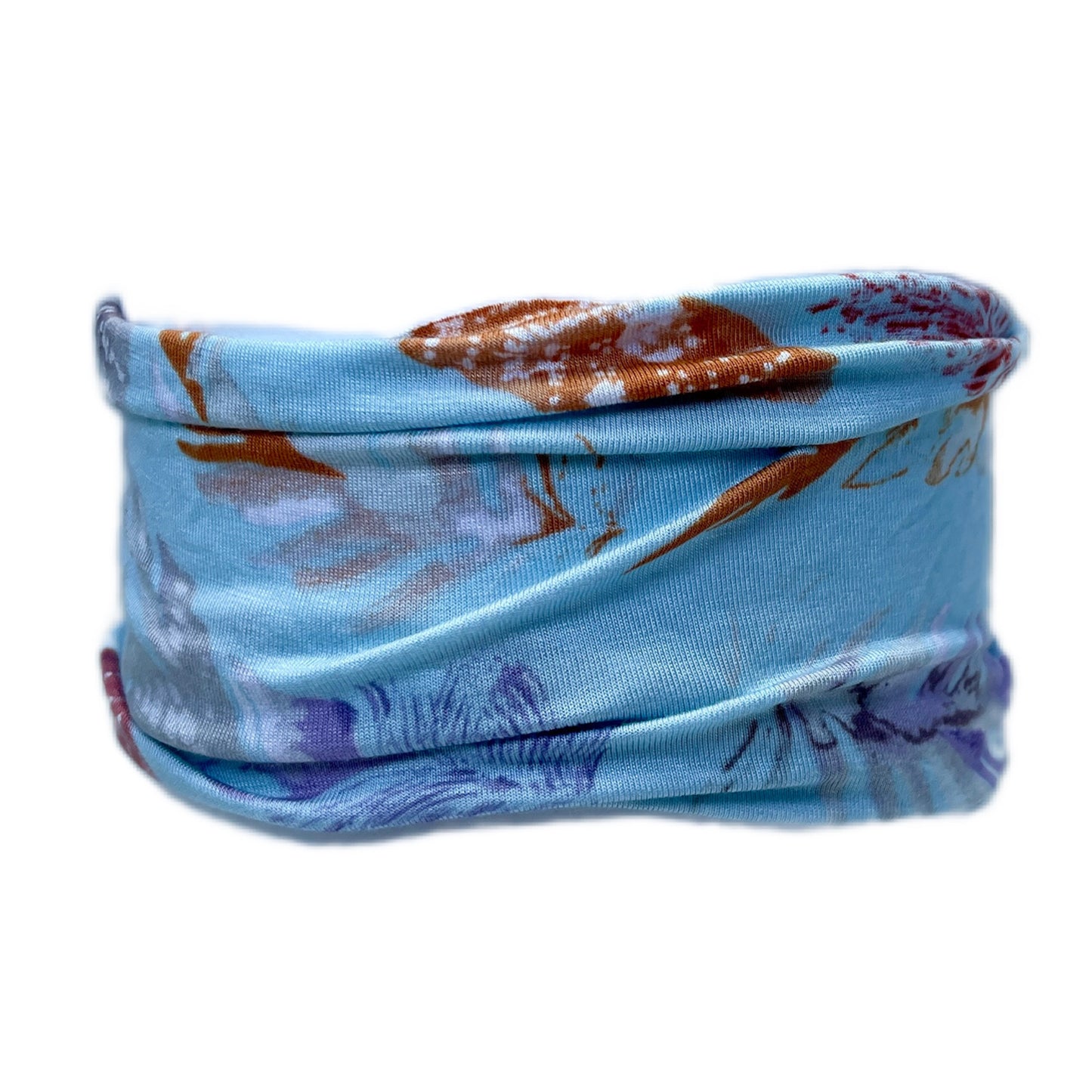 Light Blue Stay-Put Yoga Hair Wrap - Comfortable and Non-Slip