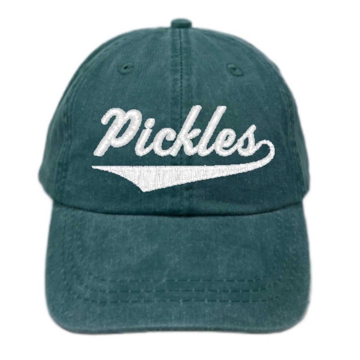 Team Pickles Dad Hat, Baseball Cap, Athletic Font