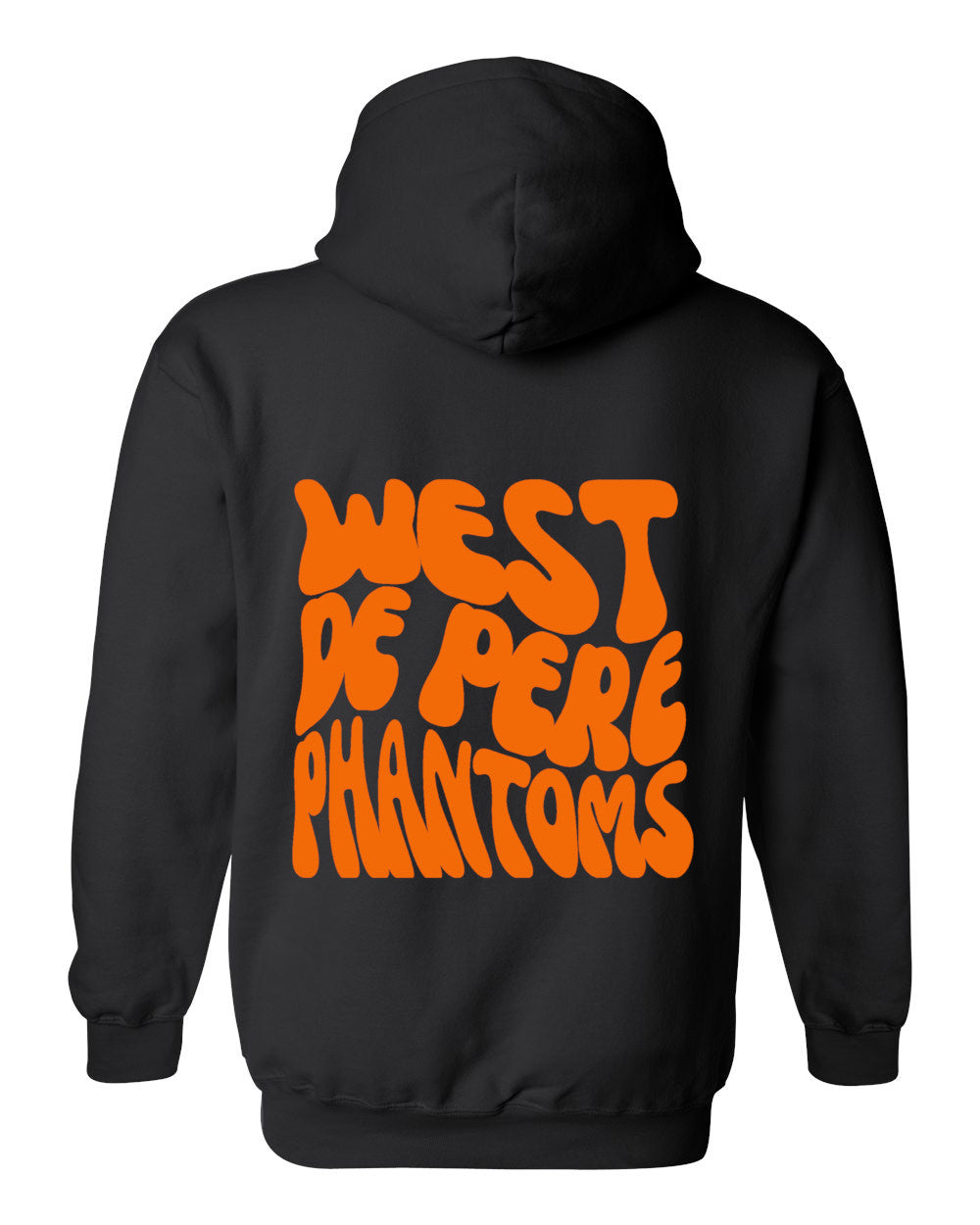West De Pere Retro Black Hoodie Sweatshirt | Trendy Aesthetic Font | West De Pere