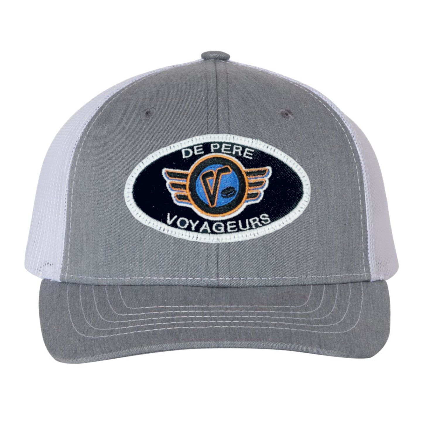 De Pere Voyageurs Youth Hockey Patch De Pere Gray YOUTH sized snapback