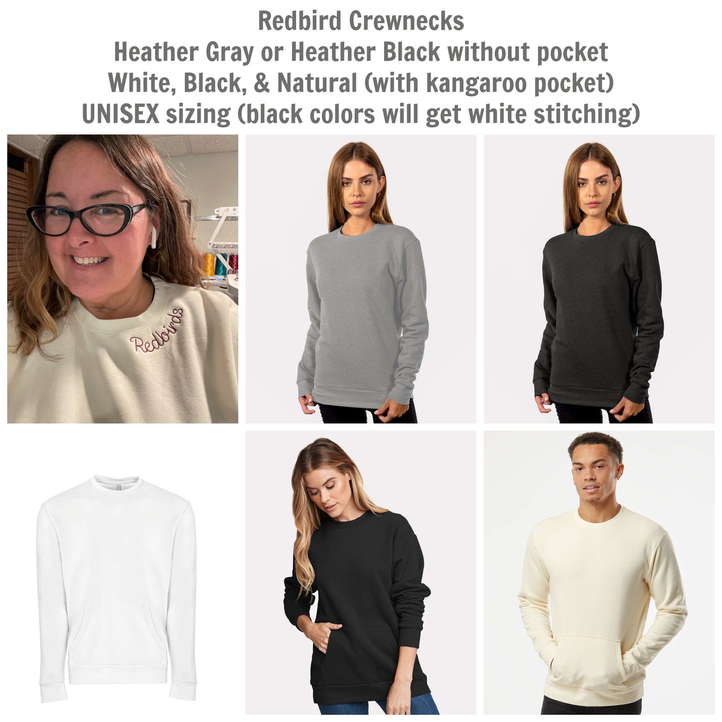 Redbird Crewneck Sweatshirt - Chain Stitch