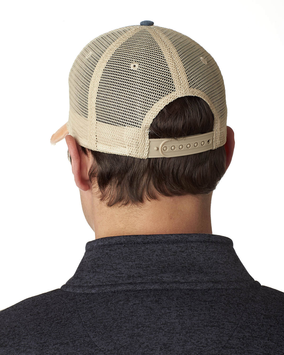Navy Blue Great Lakes Hat | Distressed Snapback Trucker Cap