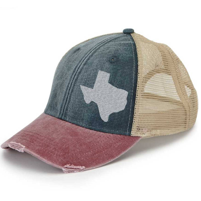 Texas  Hat | Distressed Snapback Trucker | state cap | many color choices