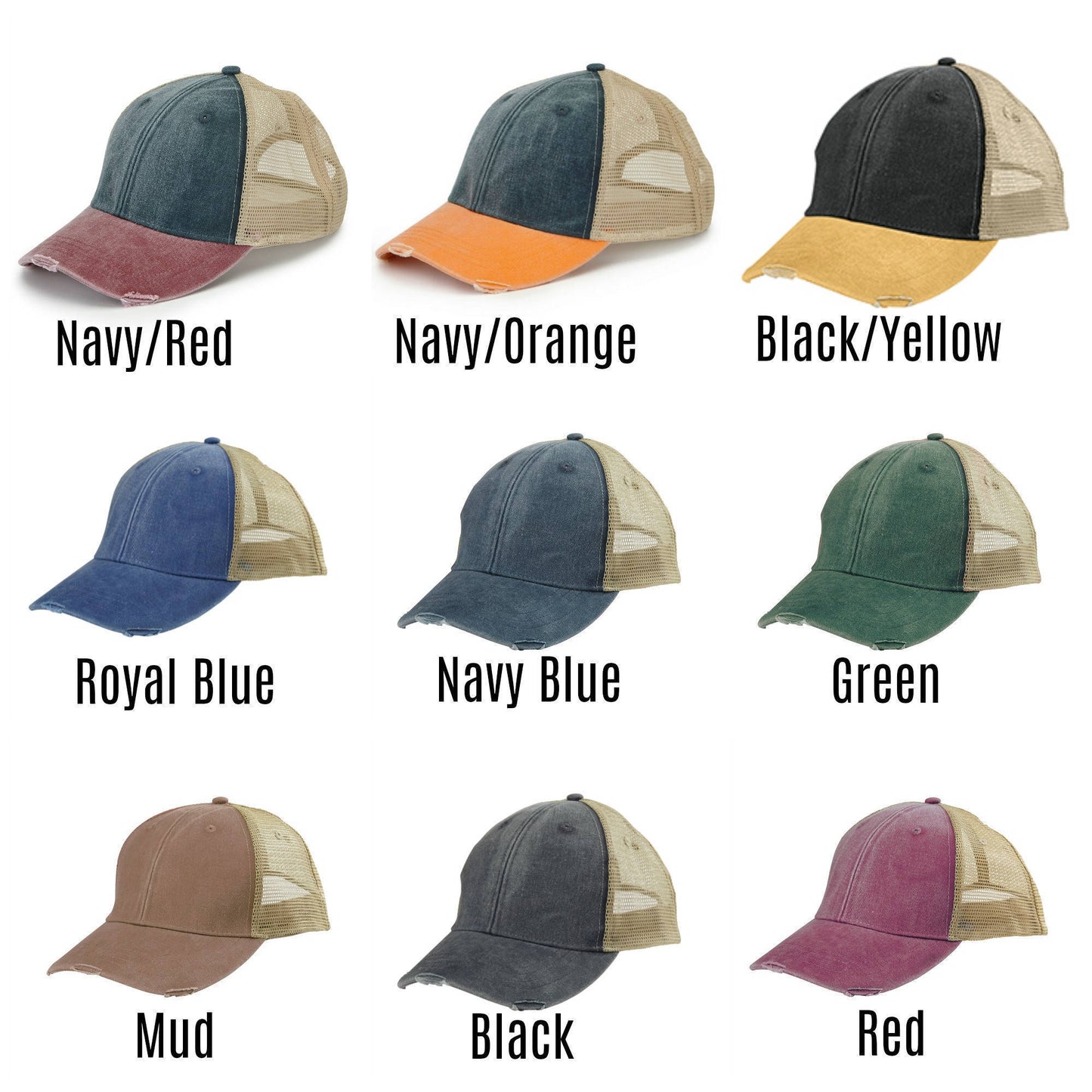 Utah Hat | Distressed Snapback Trucker | state cap | many color choices