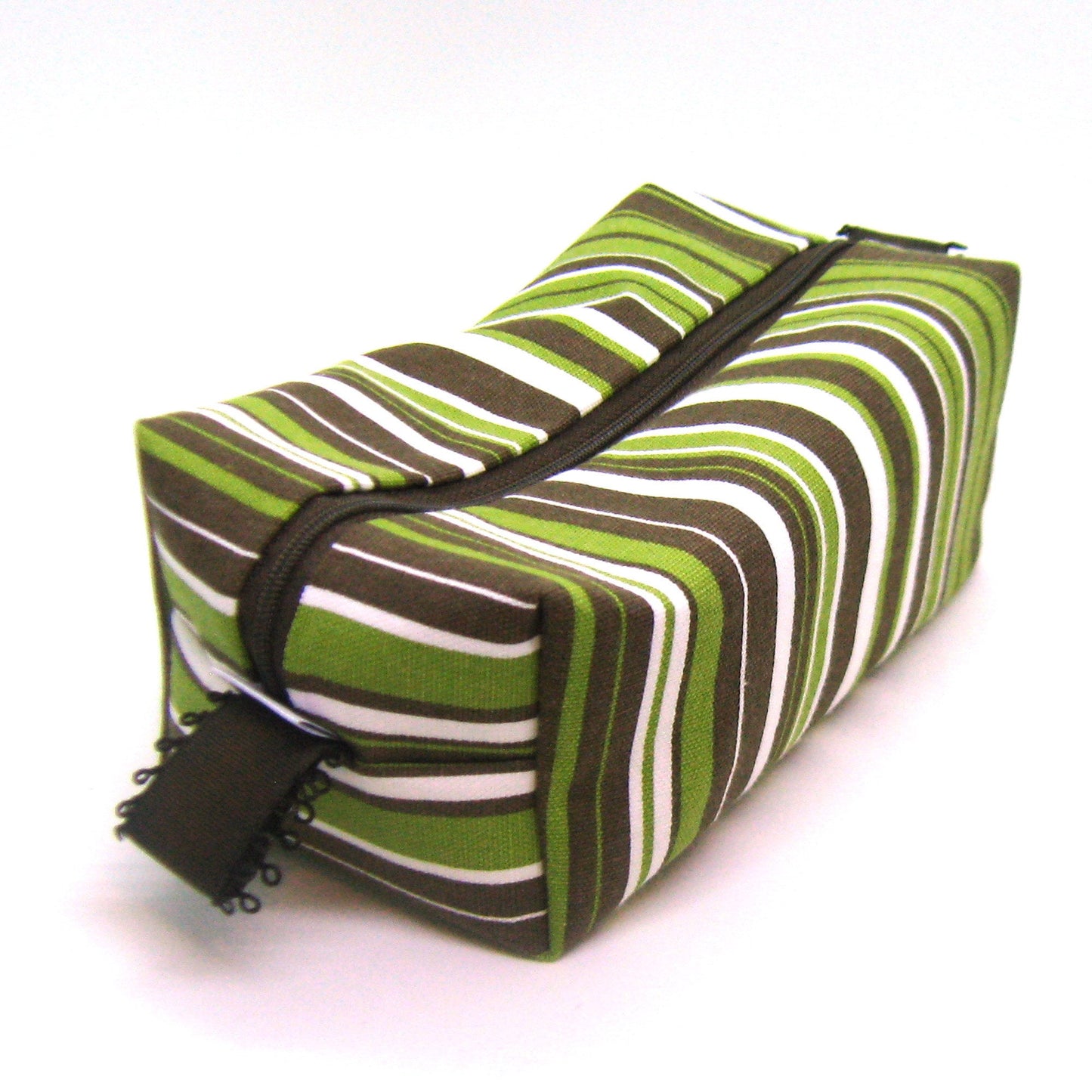 Striped Makeup Bag Cosmetic Case - ready to ship